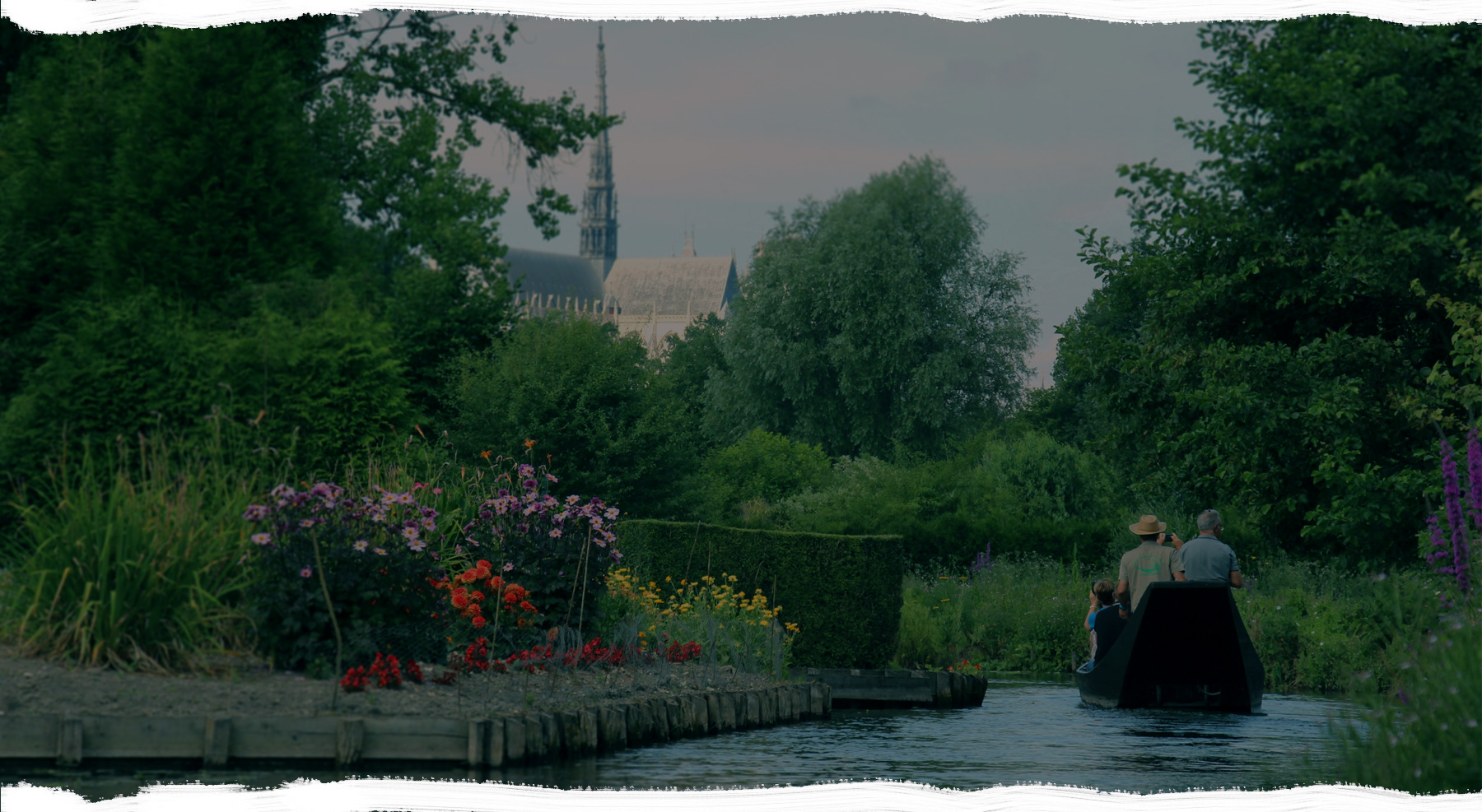 Hortillonnages en barque