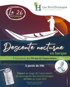 Descente nocturne en barque