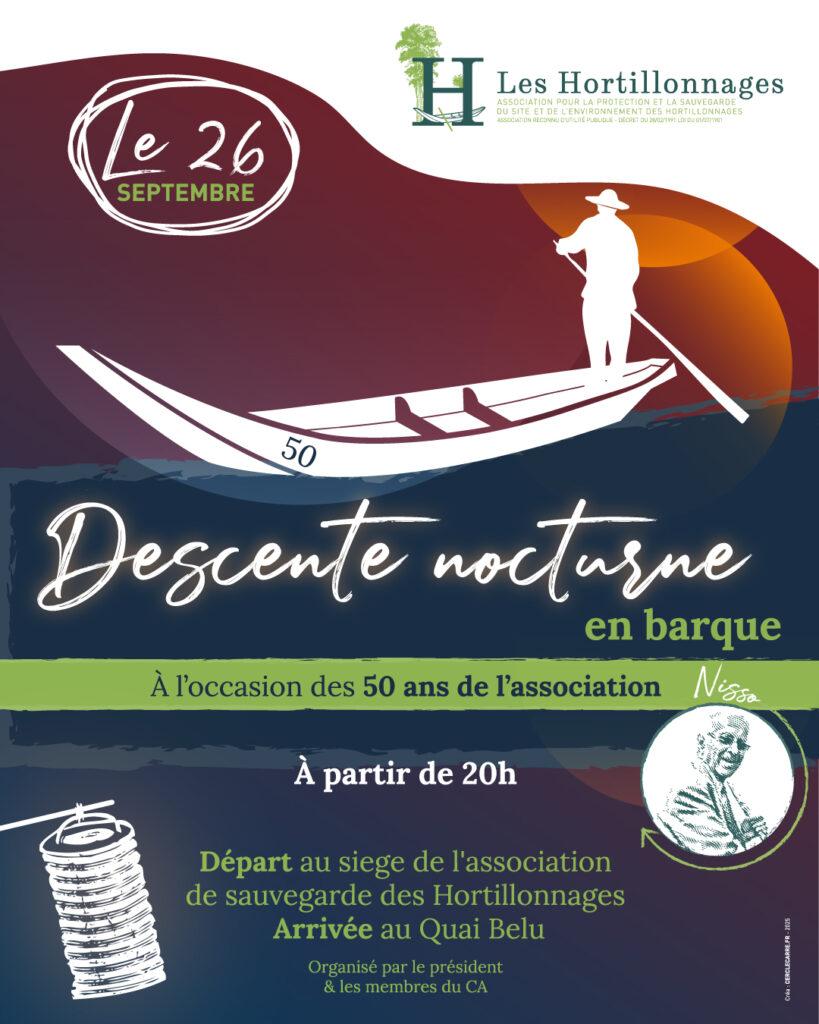 Descente nocturne en barque