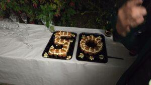 descente nocturne 50 ans. gateau